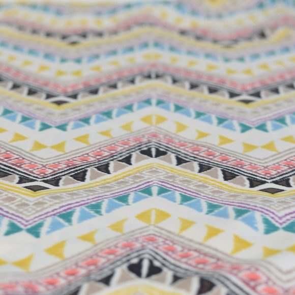 Francesca's Aina Be Rainbow Southwest Chevron Lightweight Blouse Shirt Top S - Picture 7 of 10